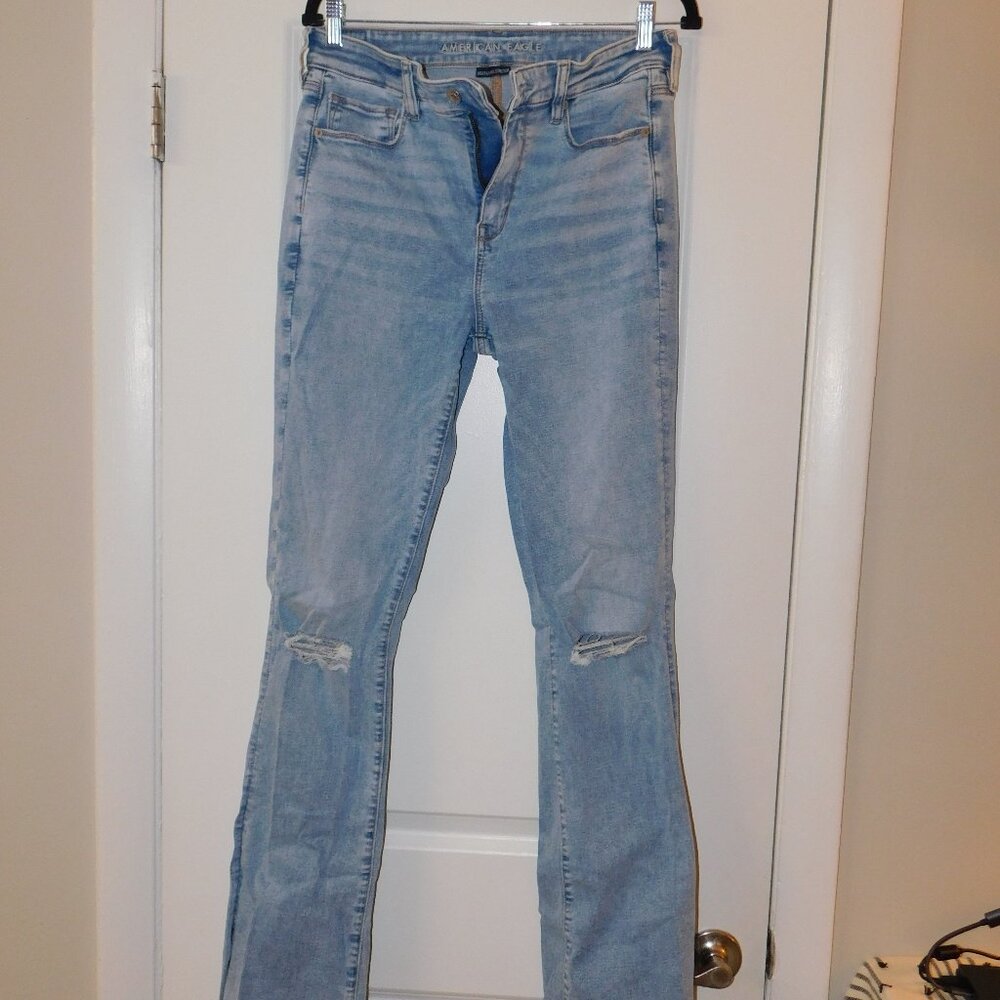 American Eagle Skinny Kick Jeans - Size 12, X-Long